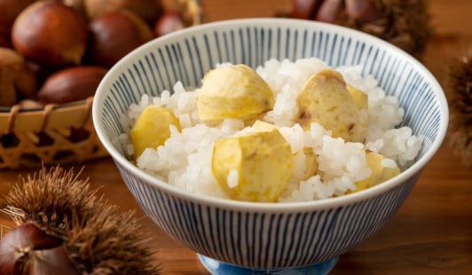 栗がたっぷり入った栗ご飯